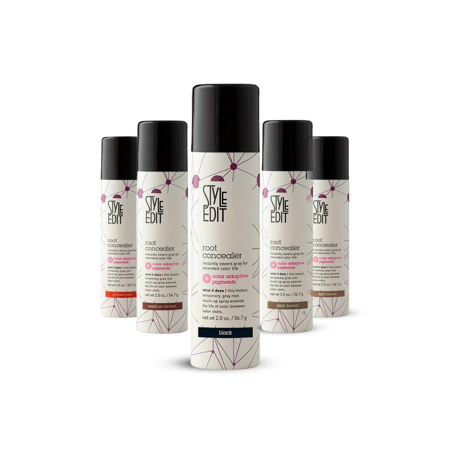 StyleEdit - Root Concealer Spray - Brunette Beauty + Drop Red Gorgeous