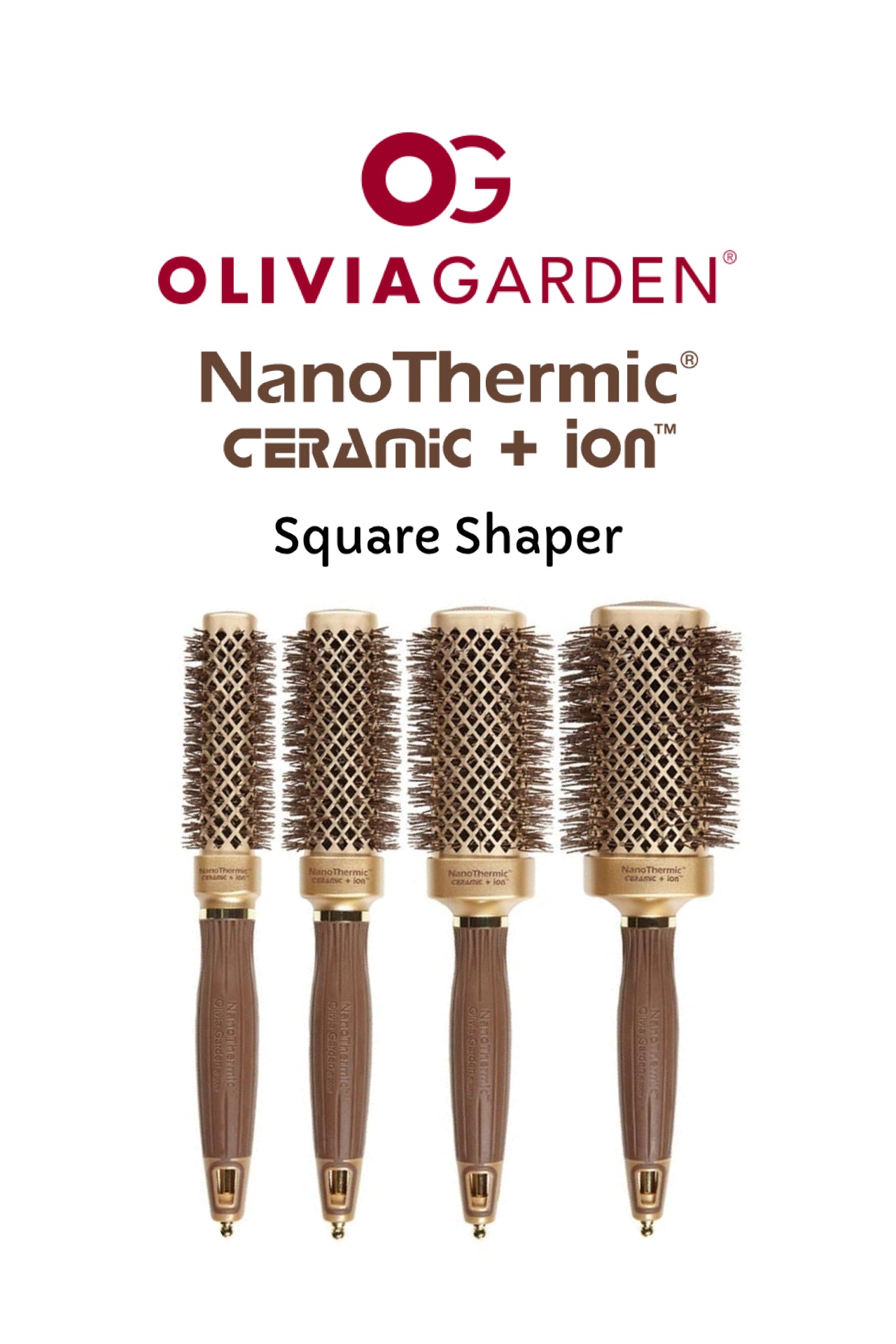 Olivia Garden NanoThermic Ceramic + Ion Square Shaper Collection
