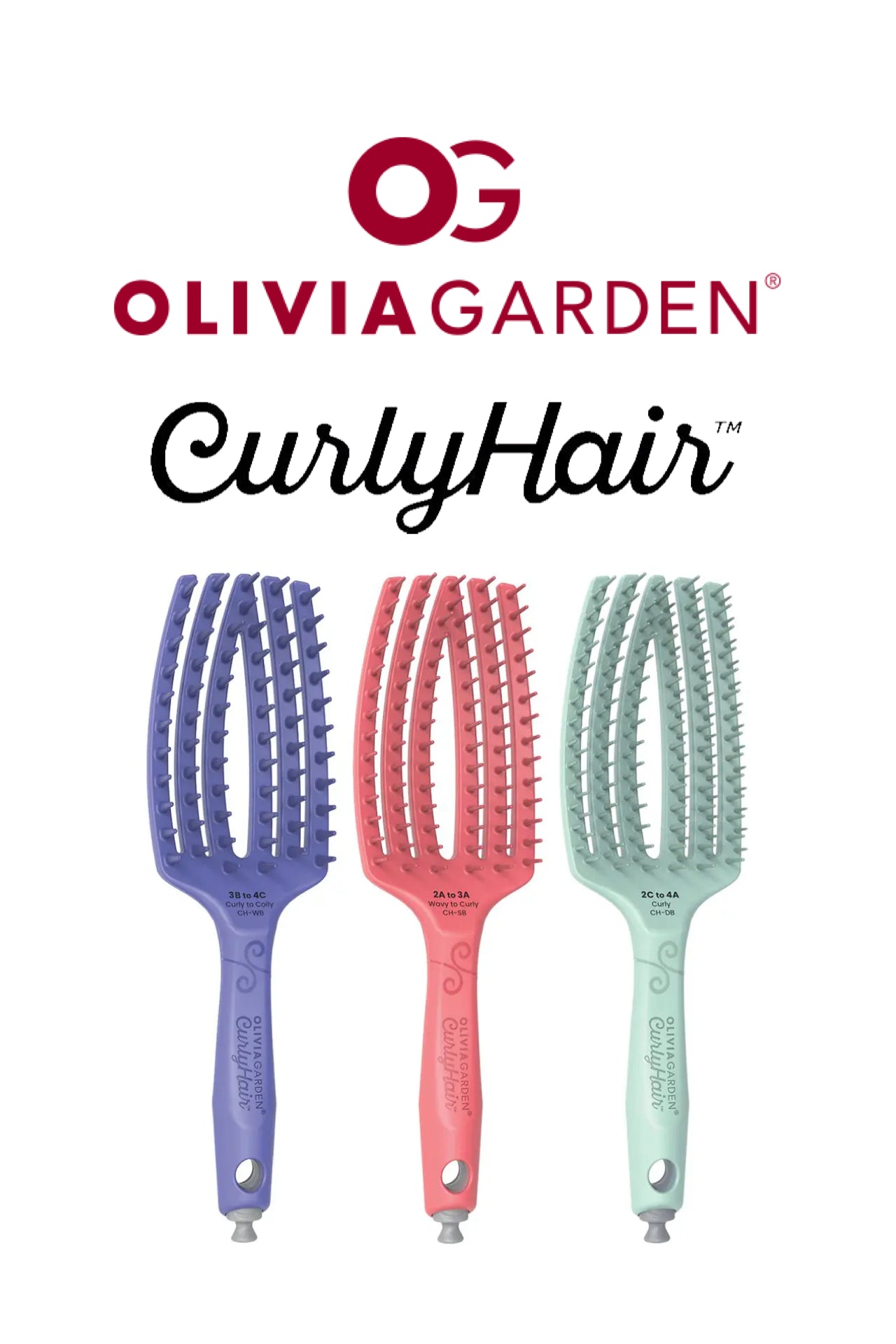 Olivia Garden Curly Hair Brush Collection