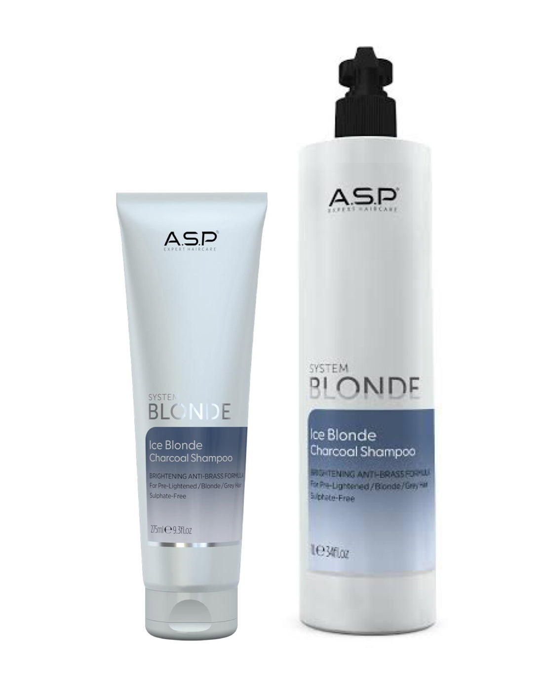 ASP System Blonde Ice Blonde Charcoal Shampoo