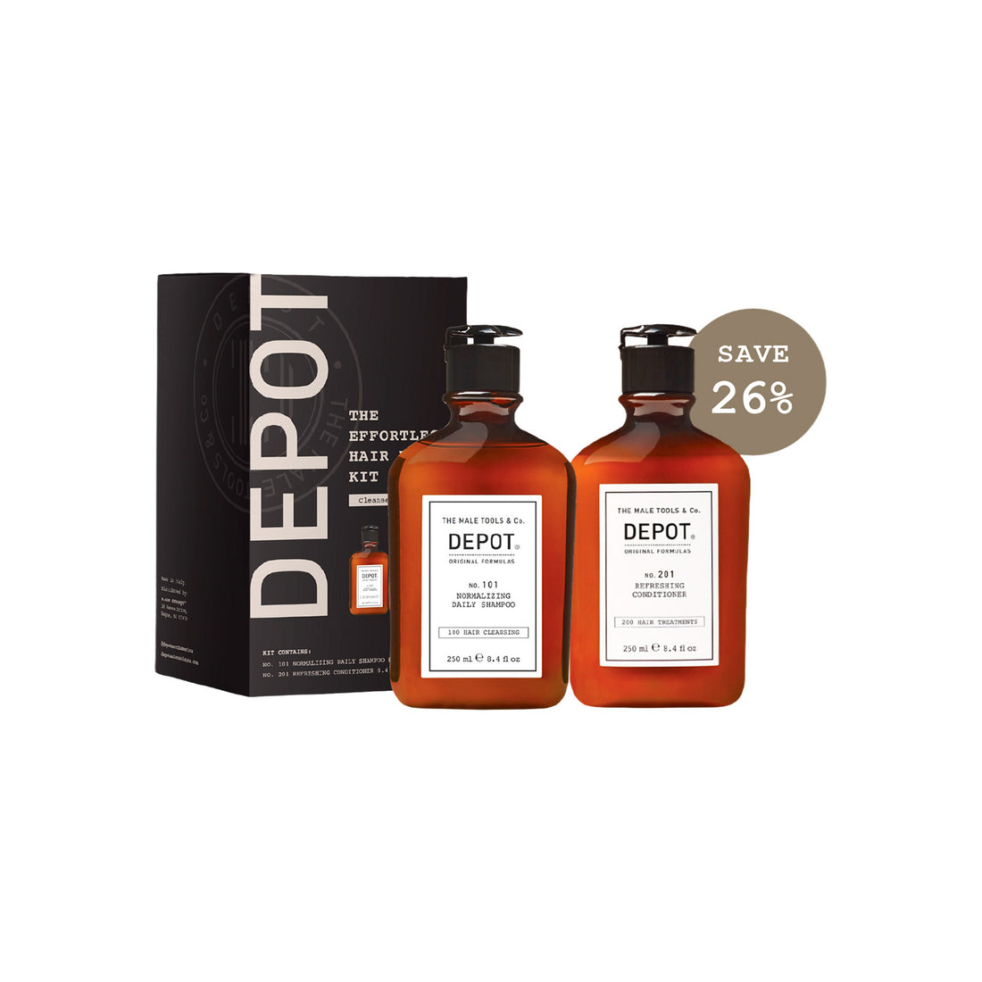 DEPOT Effortless Hair Wash Kit