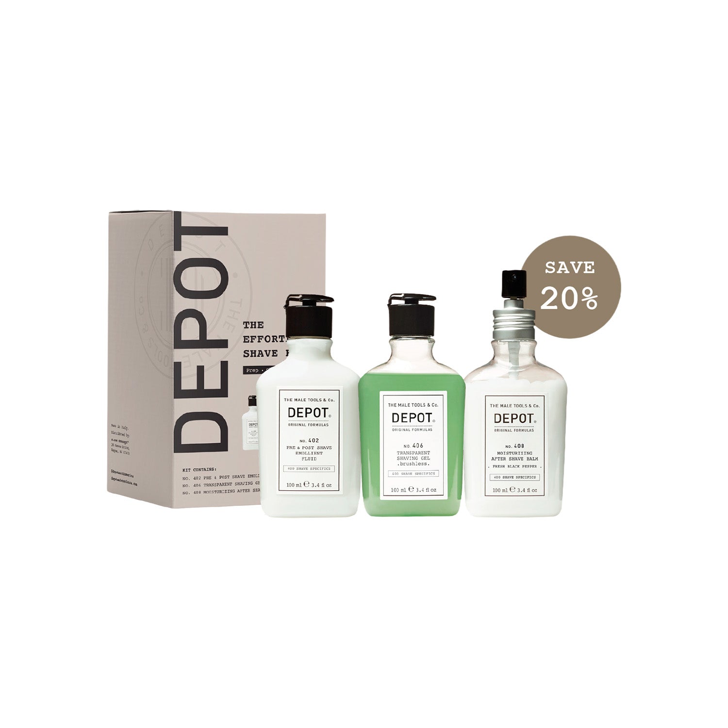 DEPOT Effortless Shave Kit