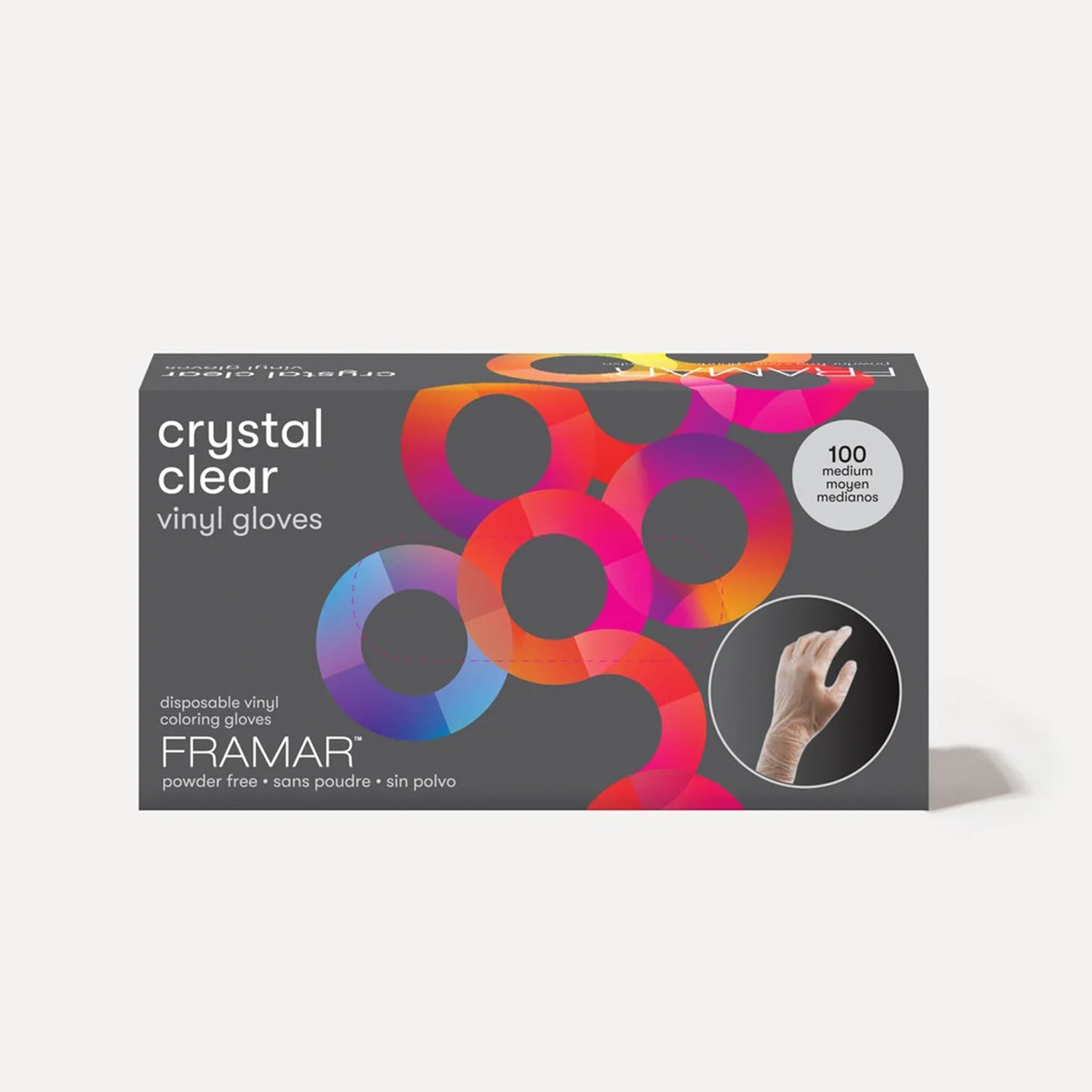 Framar Crystal Clear Disposable Gloves (Large)