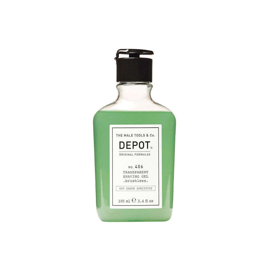 DEPOT No. 406 Transparent Shaving Gel Brushless