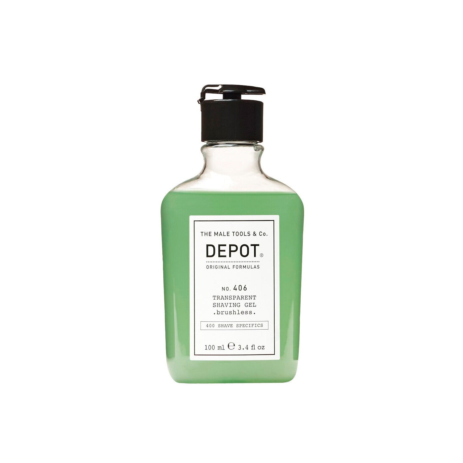 DEPOT No. 406 Transparent Shaving Gel Brushless