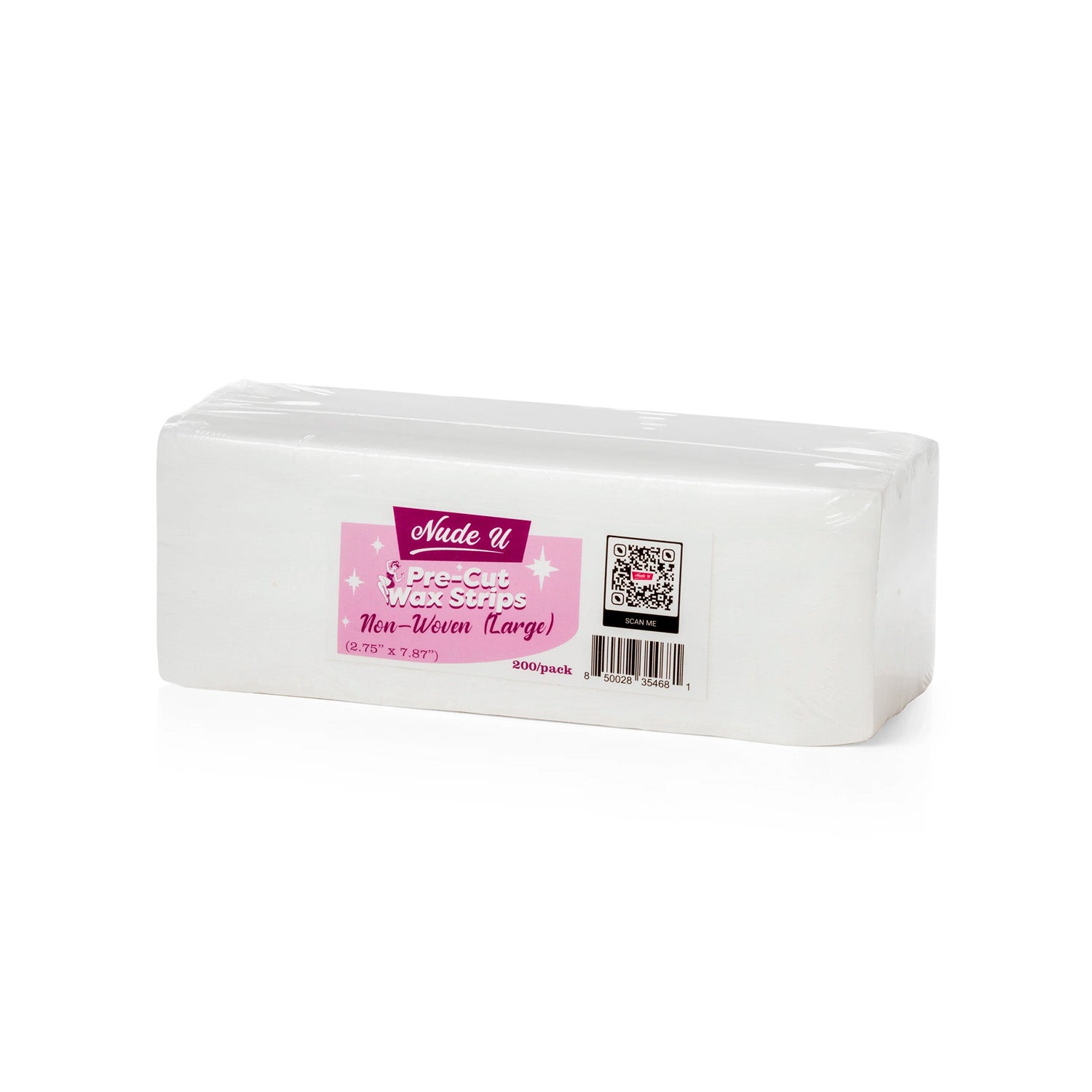 NudeU Non-Woven Large Pre-Cut Wax Strips 200pk