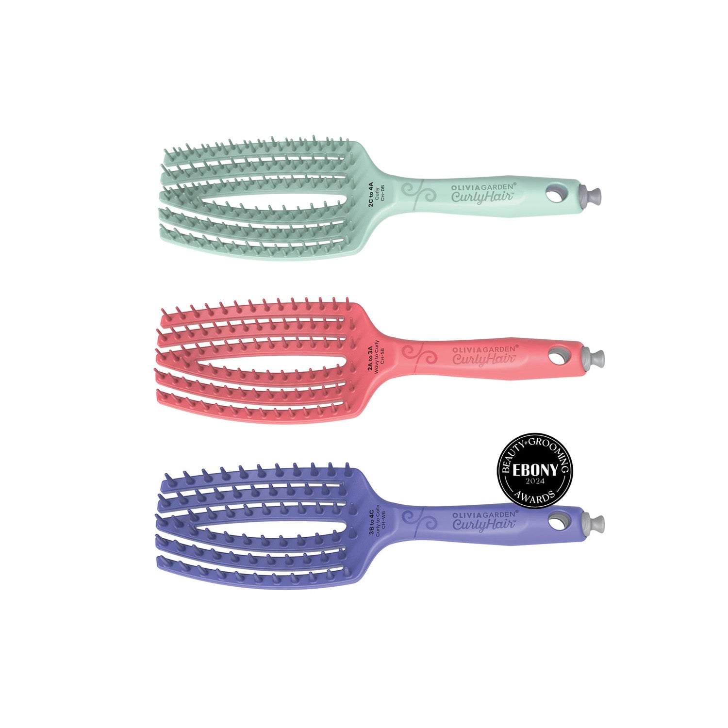 Olivia Garden Curly Hair Brush Collection