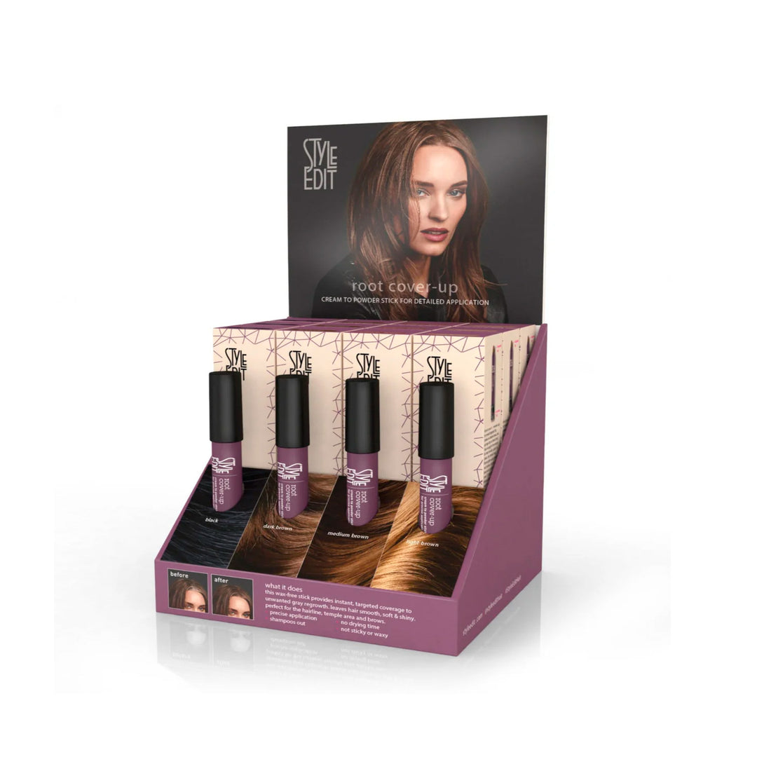StyleEdit - Brunette Beauty Root Cover-Up Stick Kit