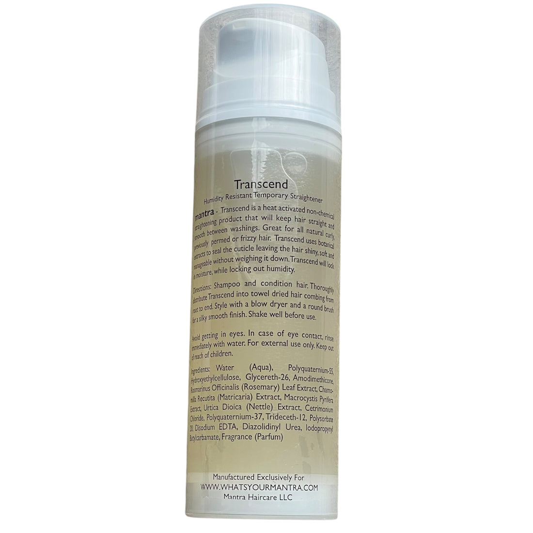 Mantra Transcend Humidity-Resistant Temporary Straightener