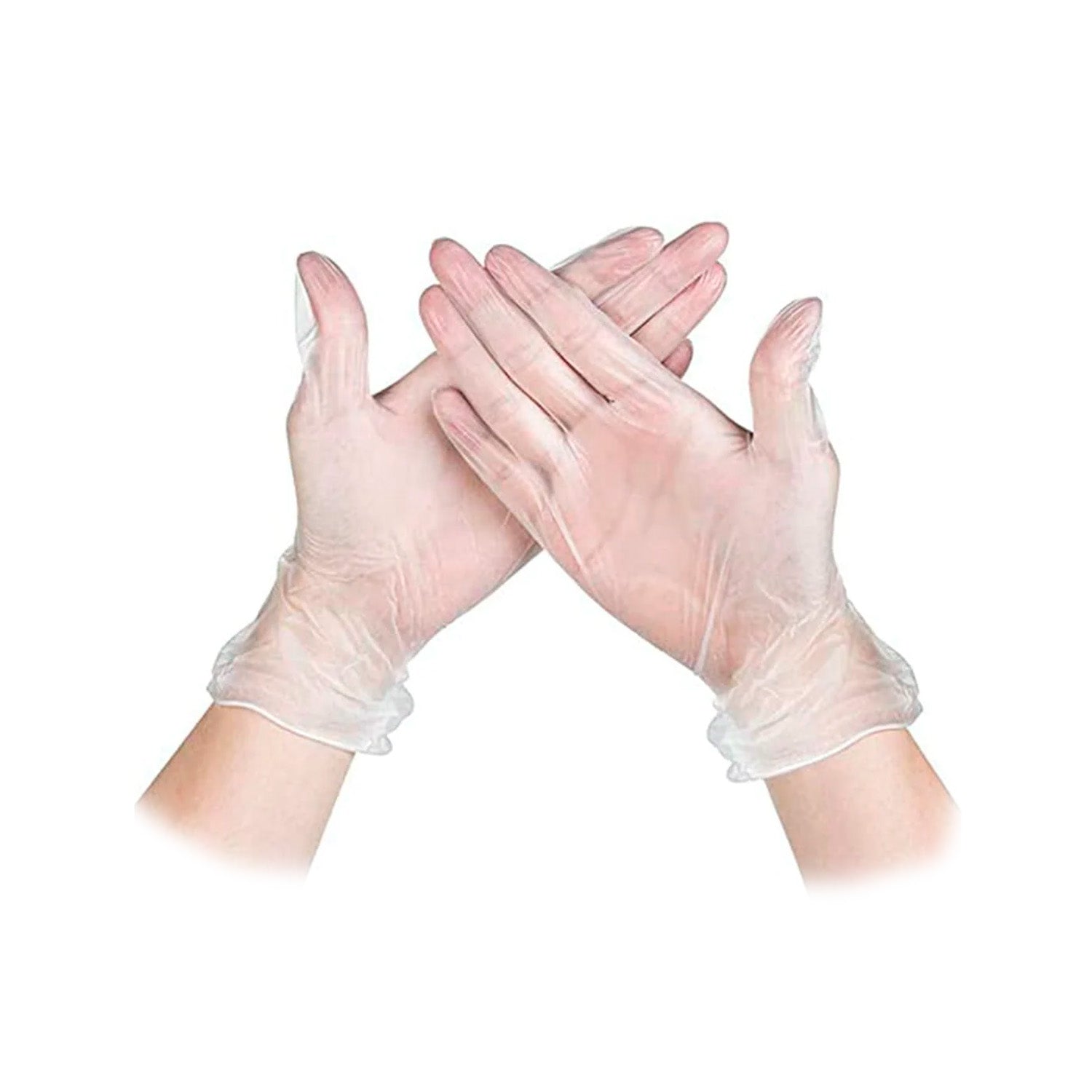 🎁 Olivia Garden Clear Vinyl Gloves (Large) (100% off)